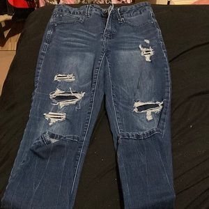 Skinny jeans , high rise,stretchy band